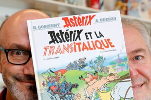 Navihani Asterix, ki vedno prelisiči Rimljane, se vrača z dirko po Italiji