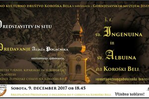 9. december ob 18.45: predavanje Aljaža Pogačnika v ž. c. sv. Ingenuina in sv. Albuina